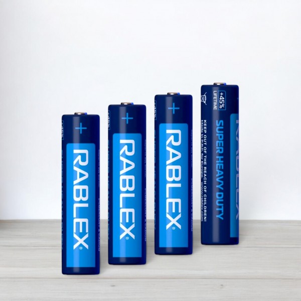 Батарейка ААА, Rablex, R3, сольова, 1,5V, 4шт/уп
